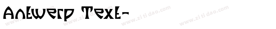 Antwerp Text字体转换